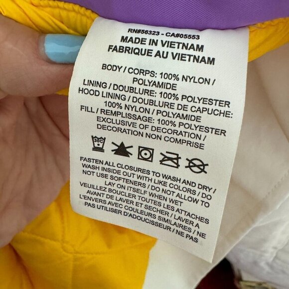 Nike x‎ AMBUSH NBA Collection Women’s Lakers Jacket Nylon White Purple Size Med - Picture 13 of 13
